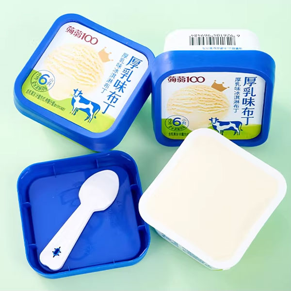 布丁理料-喷码-检测-自动扣盖生产线